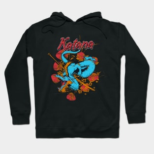 flying dragon with katana flourish Hoodie